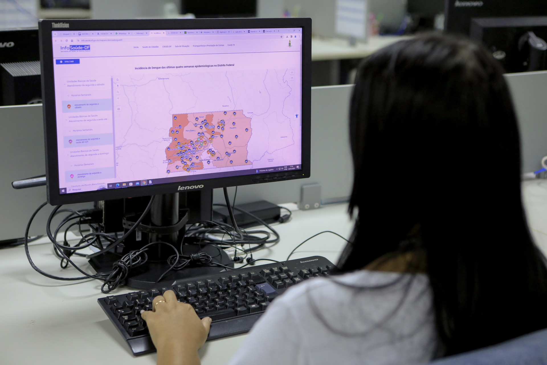 Novo site facilita busca por atendimento a pacientes com dengue no DF