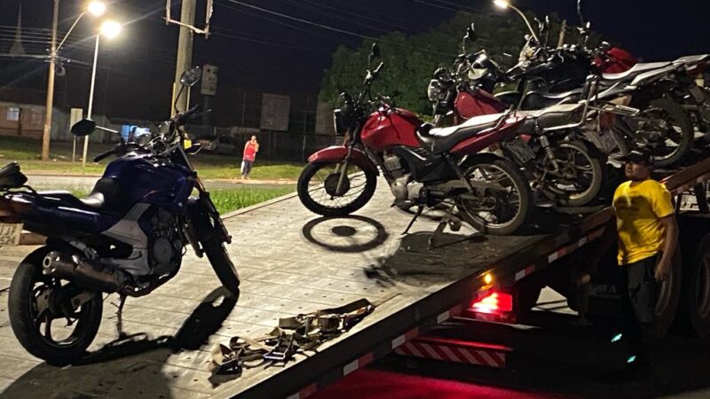 Operação Sossego fiscaliza motos com escapamento irregular em Taguatinga