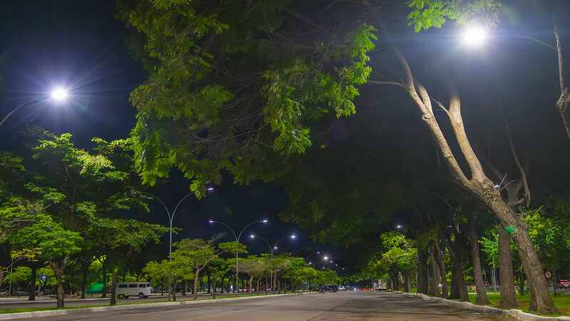 Iluminação do Parque da Cidade Sarah Kubitschek passa por modernização