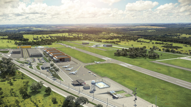 Novo aeroporto em Aparecida