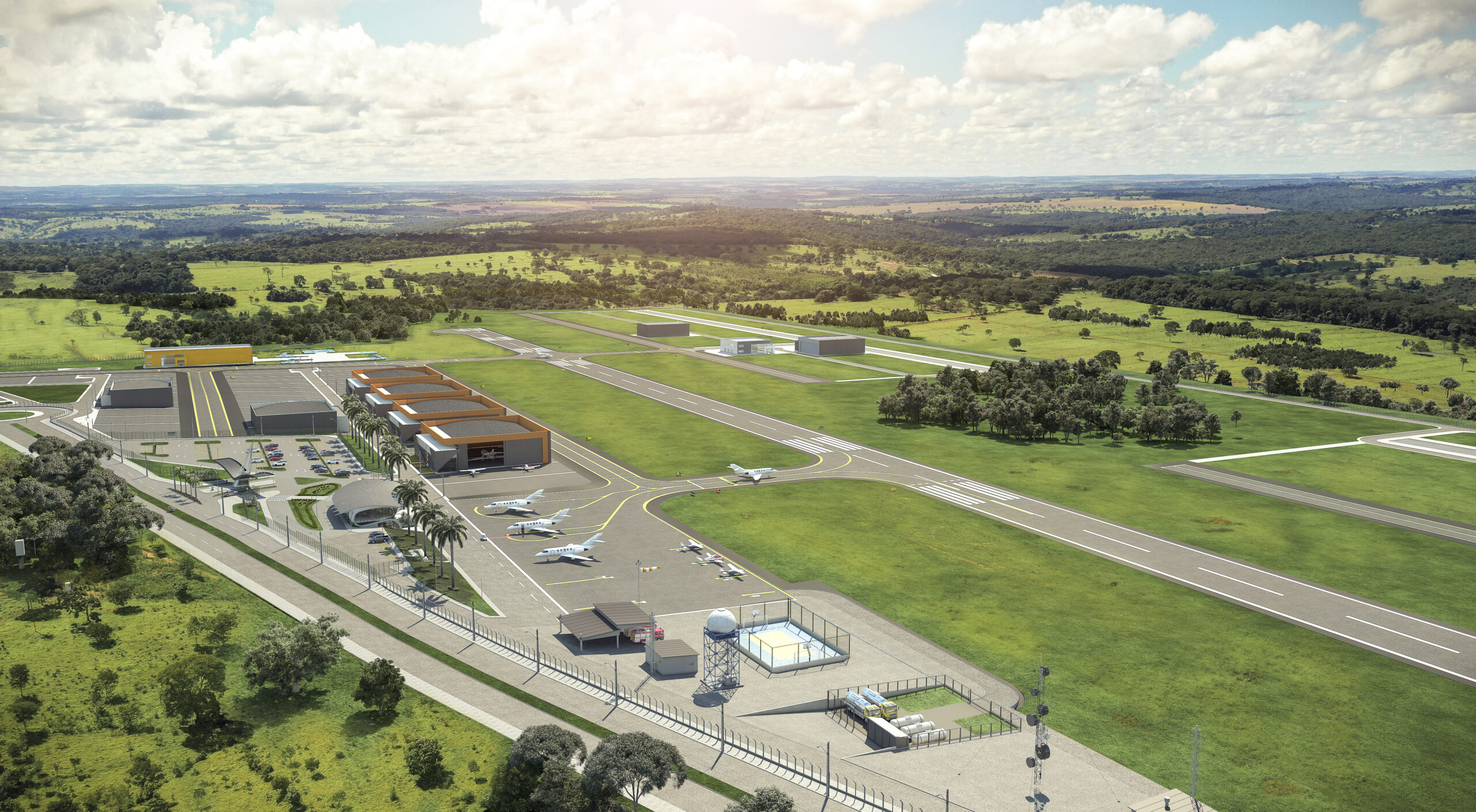 Novo aeroporto em Aparecida