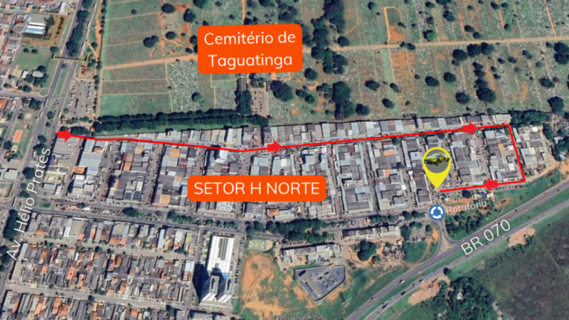 Trânsito do Setor de Oficinas será alterado a partir de segunda-feira (26)