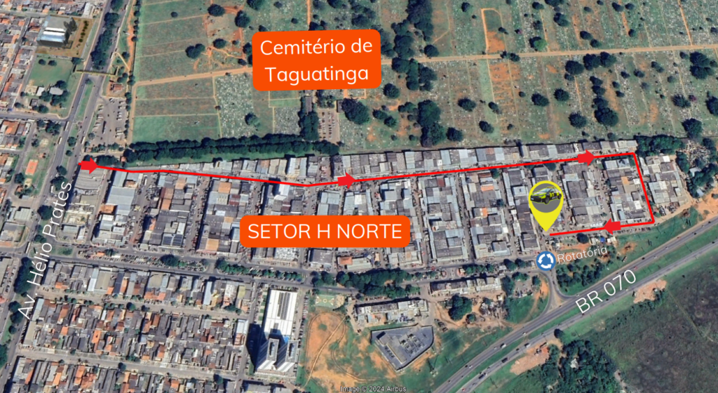 Trânsito do Setor de Oficinas será alterado a partir de segunda-feira (26)