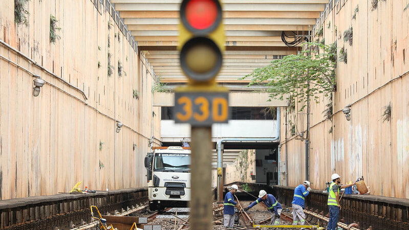 Metrô-DF suspende funcionamento para troca de dormentes na estação Guará neste domingo (24)