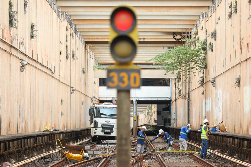 Metrô-DF suspende funcionamento para troca de dormentes na estação Guará neste domingo (24)