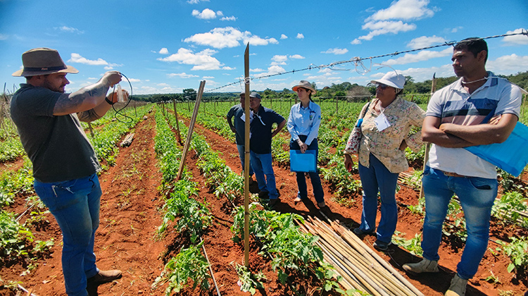 Produtores do Núcleo Rural Jardim e PAD-DF aprendem sobre irrigação eficiente
