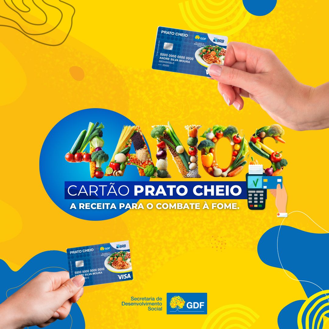 Cartão Prato Cheio completa quatro anos com mais de 500 mil famílias beneficiadas
