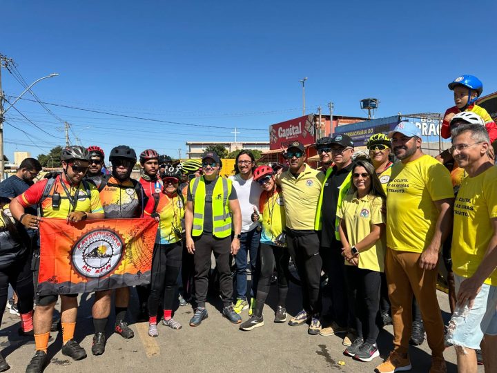 Ciclistas tomam conta da Cidade Estrutural no Circuito de Passeio de Bike Detran nas RA’s!