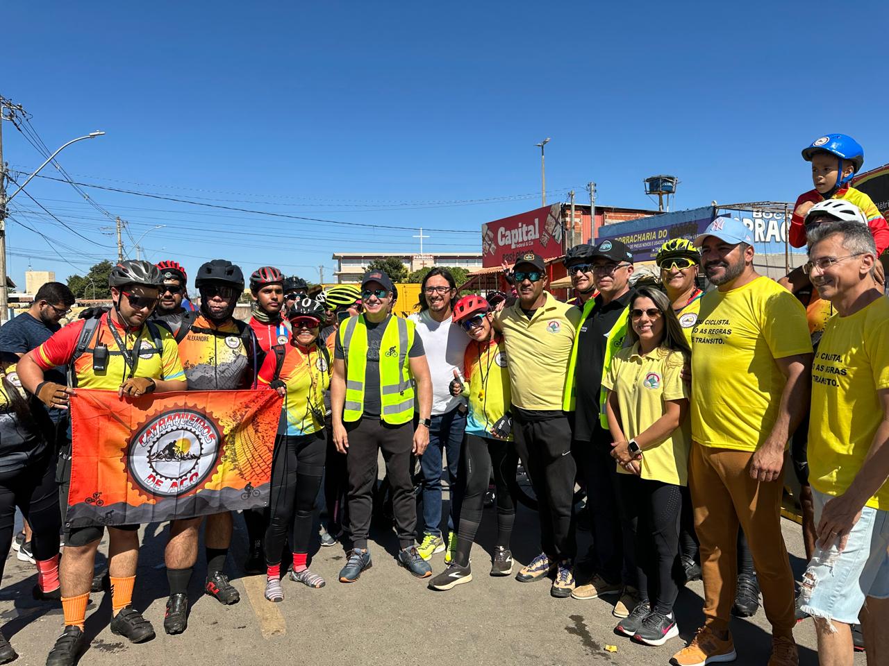 Ciclistas tomam conta da Cidade Estrutural no Circuito de Passeio de Bike Detran nas RA’s!