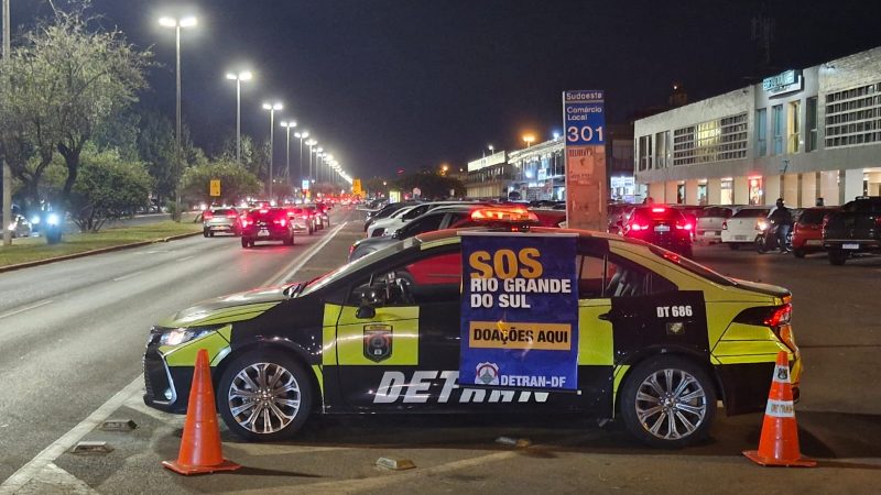 Detran-DF e GDF se unem em campanha de doações para vítimas de enchentes no Rio Grande do Sul