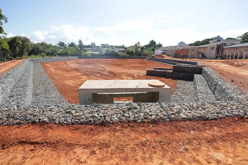 Bacia de contenção protege moradores do Setor Habitacional Bernardo Sayão