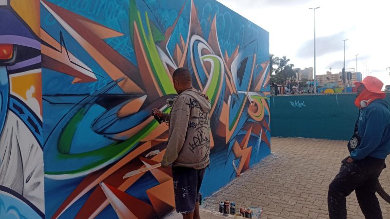 Taguatinga ganha vida com a arte de rua no Boulevard do Túnel Rei Pelé