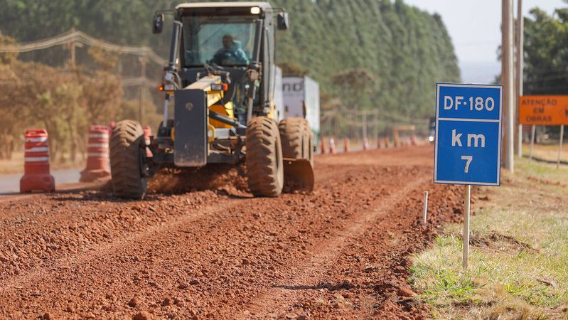 DF-180 ganha nova cara: obras de recuperação entram na reta final