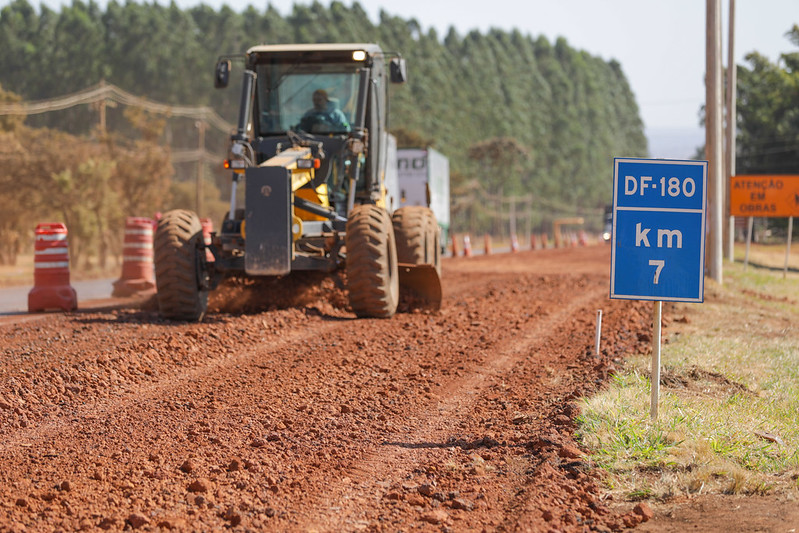 DF-180 ganha nova cara: obras de recuperação entram na reta final