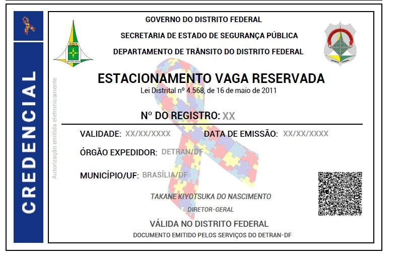 Detran-DF emite quase 300 credenciais de estacionamento para autistas em dois dias