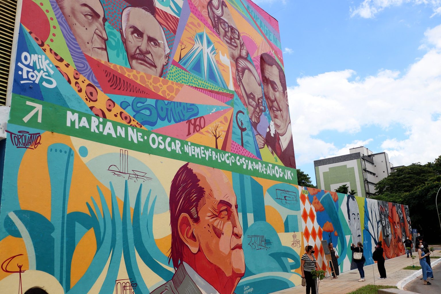 Mural da 507 Sul ganha nova vida e reforça circuito cultural de Brasília