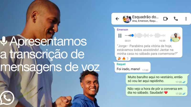 WhatsApp agora transcreve áudios! Saiba como usar a nova função