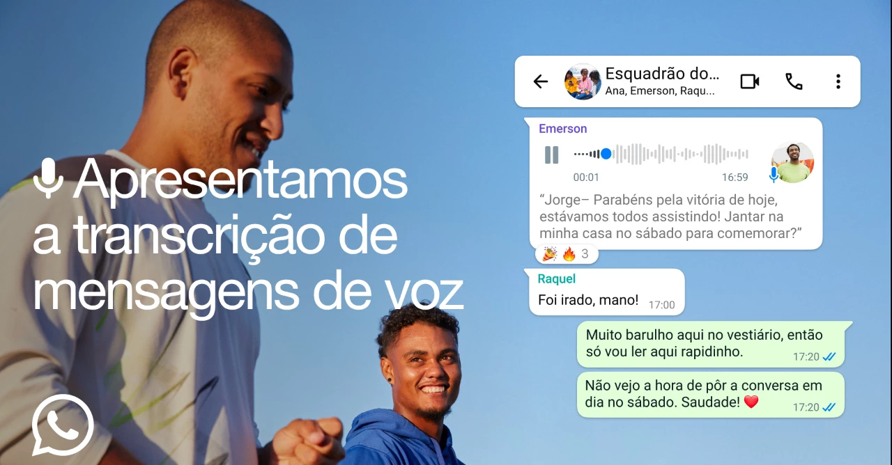 WhatsApp agora transcreve áudios! Saiba como usar a nova função