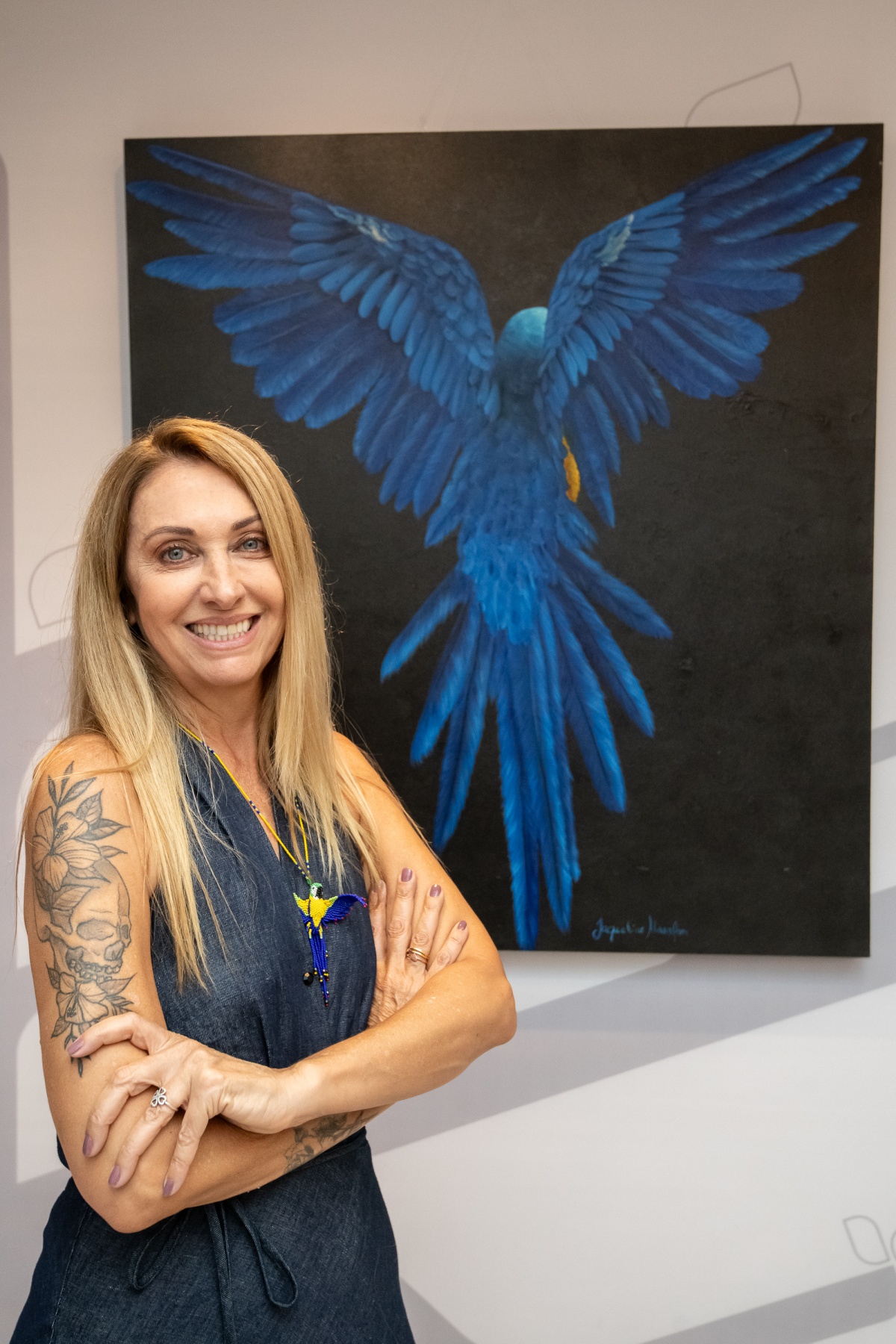 Boulevard Shopping recebe pintura ao vivo e celebra a fauna brasileira