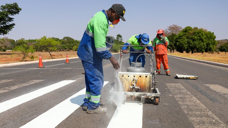 Mais de 279 mil sinalizações de trânsito foram renovadas em 2024