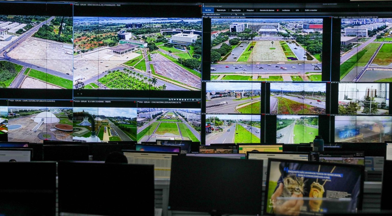 Célula de inteligência reforça segurança em Brasília após ameaças