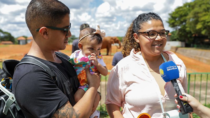 Entrada gratuita atrai multidão ao Jardim Botânico e Zoológico de Brasília