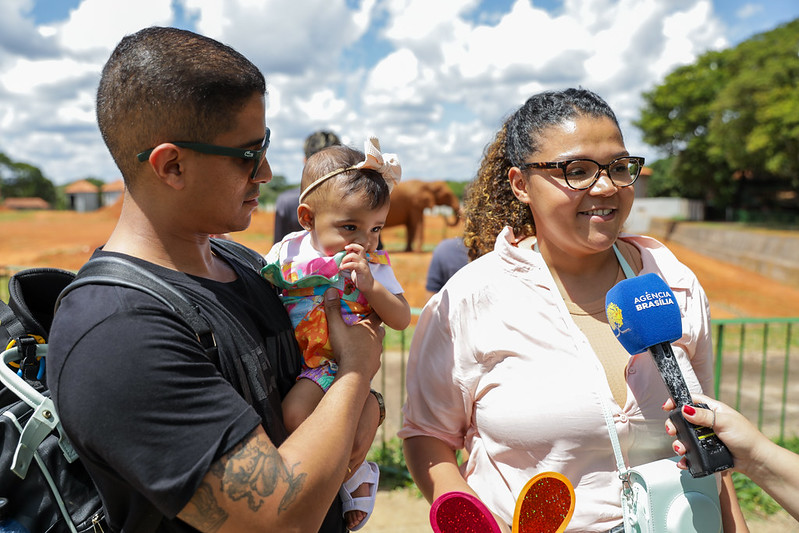 Entrada gratuita atrai multidão ao Jardim Botânico e Zoológico de Brasília