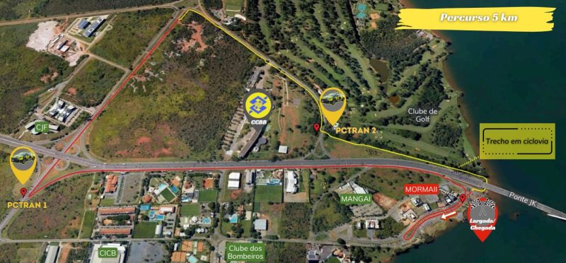 Trânsito na Orla da Ponte JK terá operação especial para a Flower Run 2025