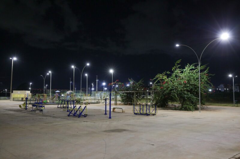 A nova iluminação do parque é sustentável e eficiente | Foto: Tony Oliveira/Agência Brasília