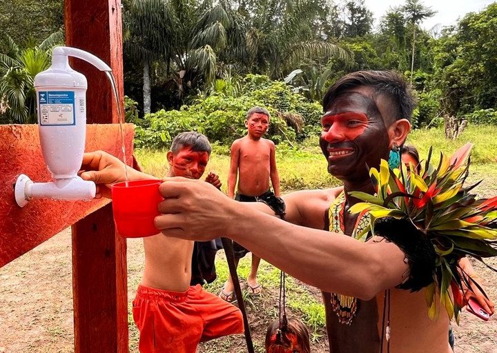 Programa Cisternas leva água limpa e saúde para comunidades Yanomami