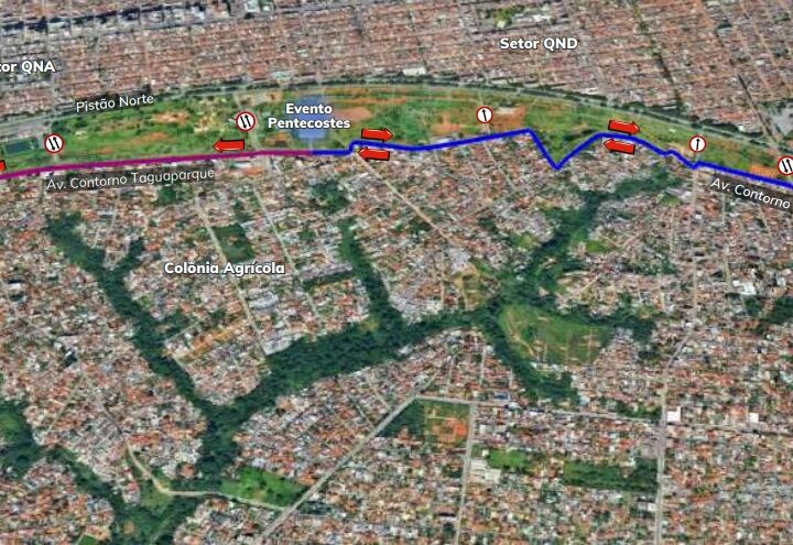 Detran-DF anuncia alterações no trânsito para a festa de Pentecostes 2025
