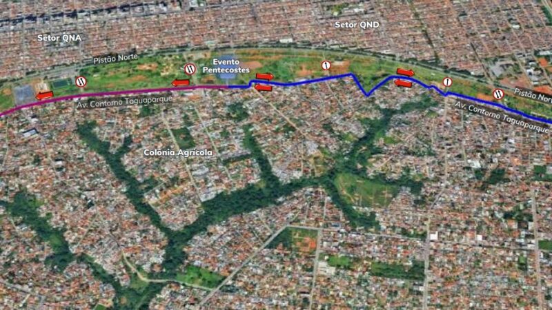 Detran-DF anuncia alterações no trânsito para a festa de Pentecostes 2025