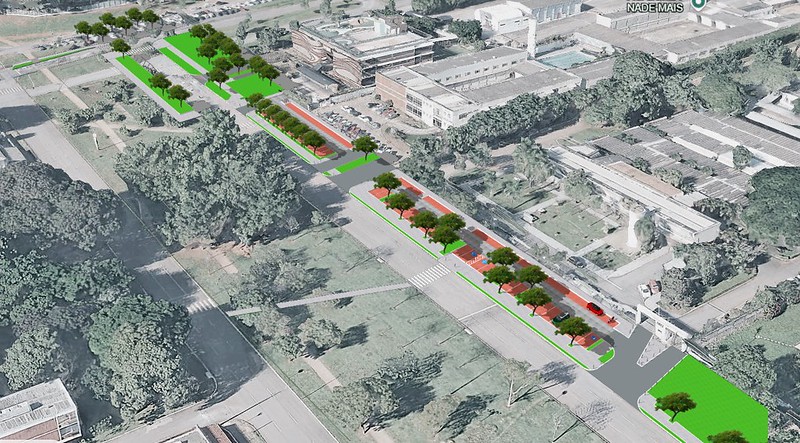 W5 norte com nova rota acessível para pedestres e ciclistas