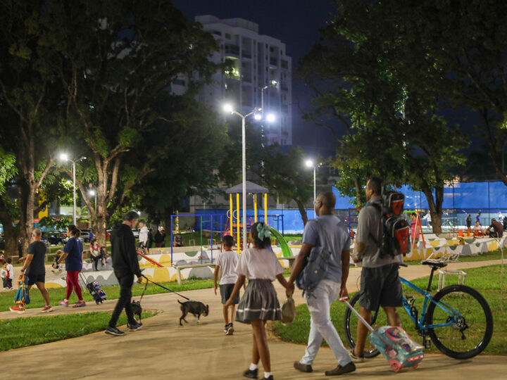 Parque Sul de Águas Claras ganha iluminação LED