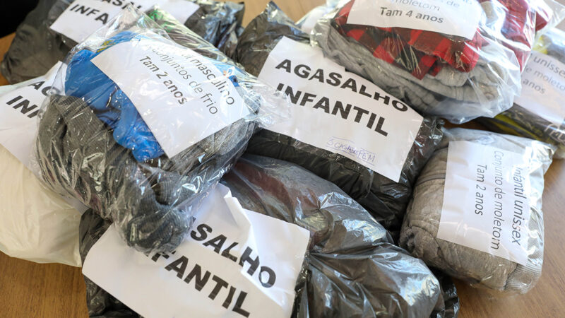 Campanha do agasalho solidário aquece o Distrito Federal com 4 mil itens arrecadados
