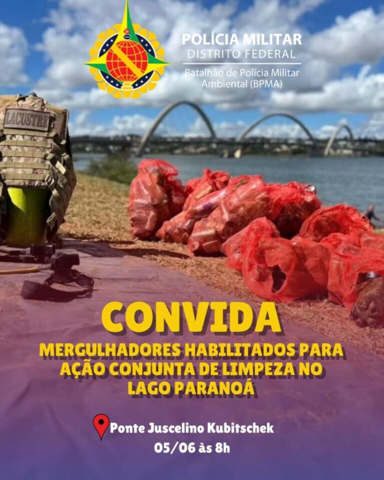 PMDF Mergulha pela Limpeza do Lago Paranoá na Semana do Meio Ambiente!