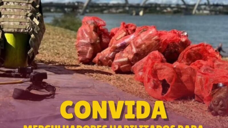 PMDF mergulha pela limpeza do Lago Paranoá na Semana do Meio Ambiente!