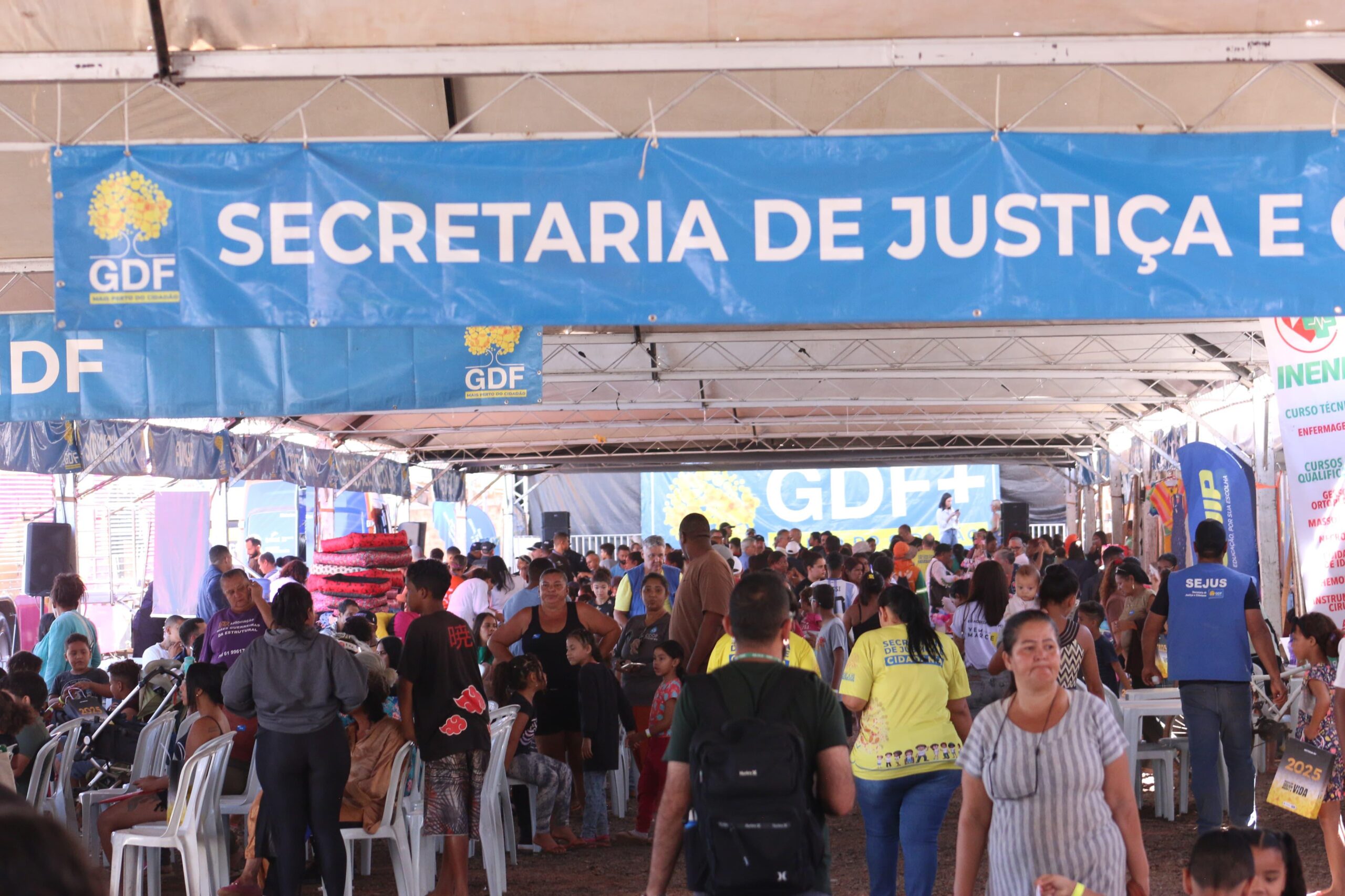 Santa Luzia recebe GDF Mais Perto do Cidadão com serviços públicos