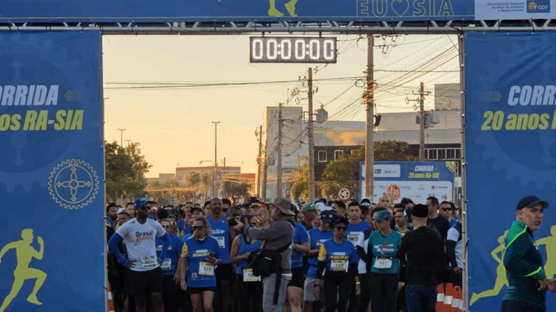Corrida de aniversário de 20 anos agita a região administrativa