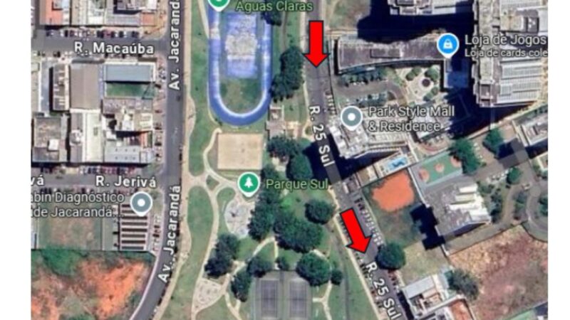 Rua 25 Sul terá sentido único a partir de 10 de julho!