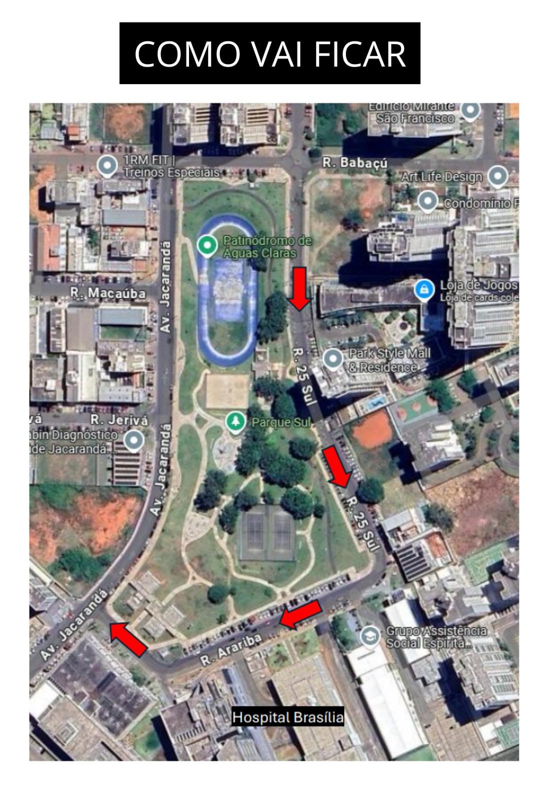 Rua 25 Sul terá sentido único a partir de 10 de julho!