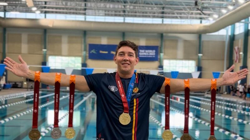 Atleta da PMDF brilha na natação e conquista 7 medalhas
