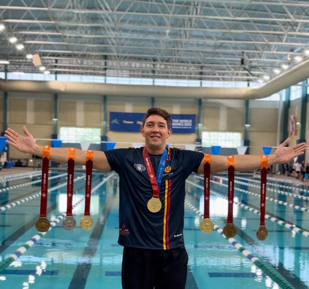 Atleta da PMDF brilha na natação e conquista 7 medalhas