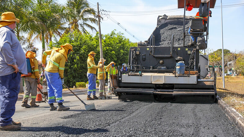 Lago Norte ganha asfalto novo com investimento de R$ 2,2 mil