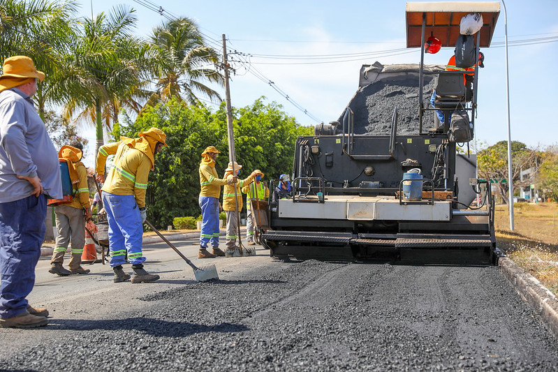 Lago Norte ganha asfalto novo com investimento de R$ 2,2 mil