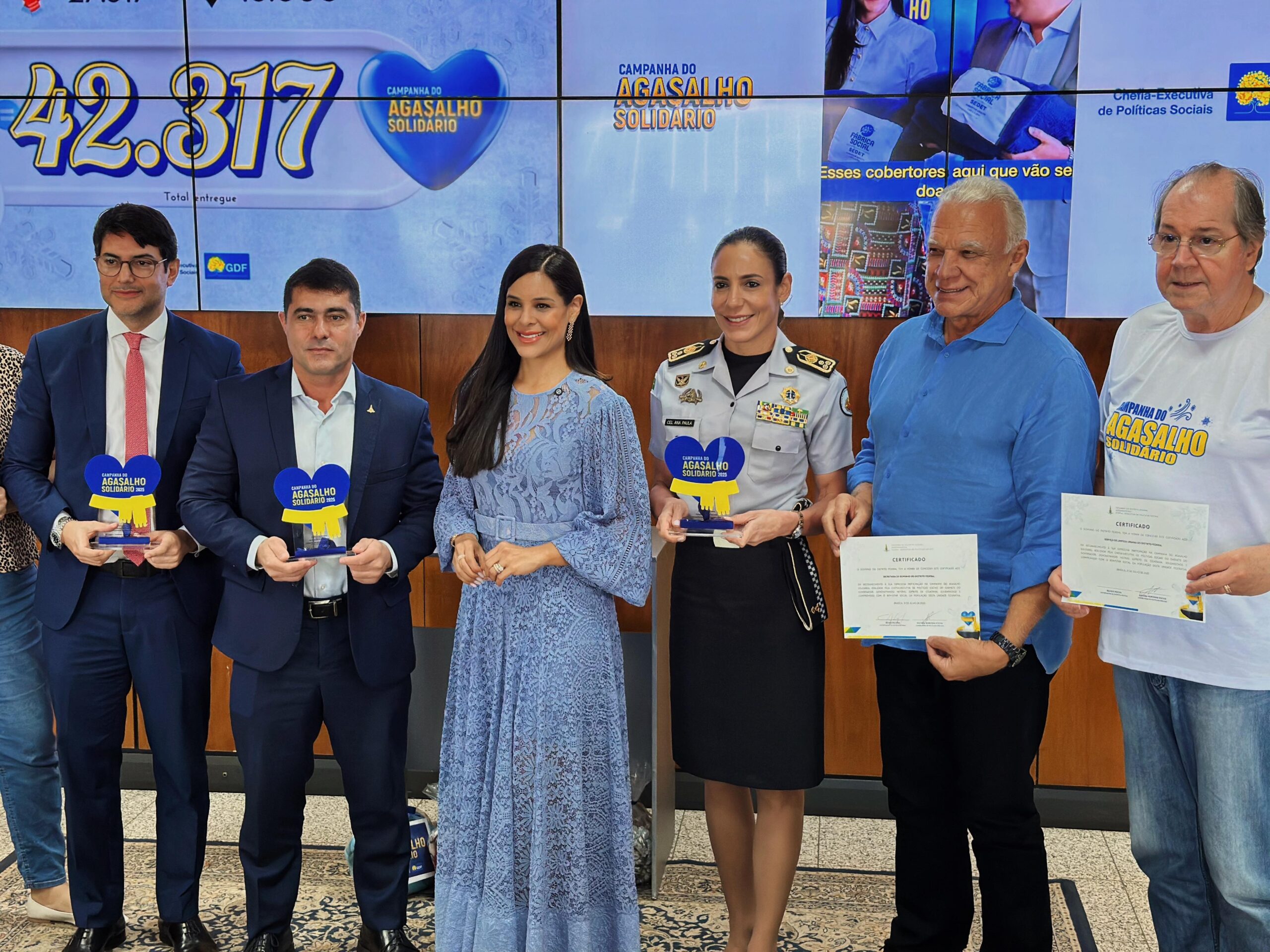 Campeã da Campanha do Agasalho 2025