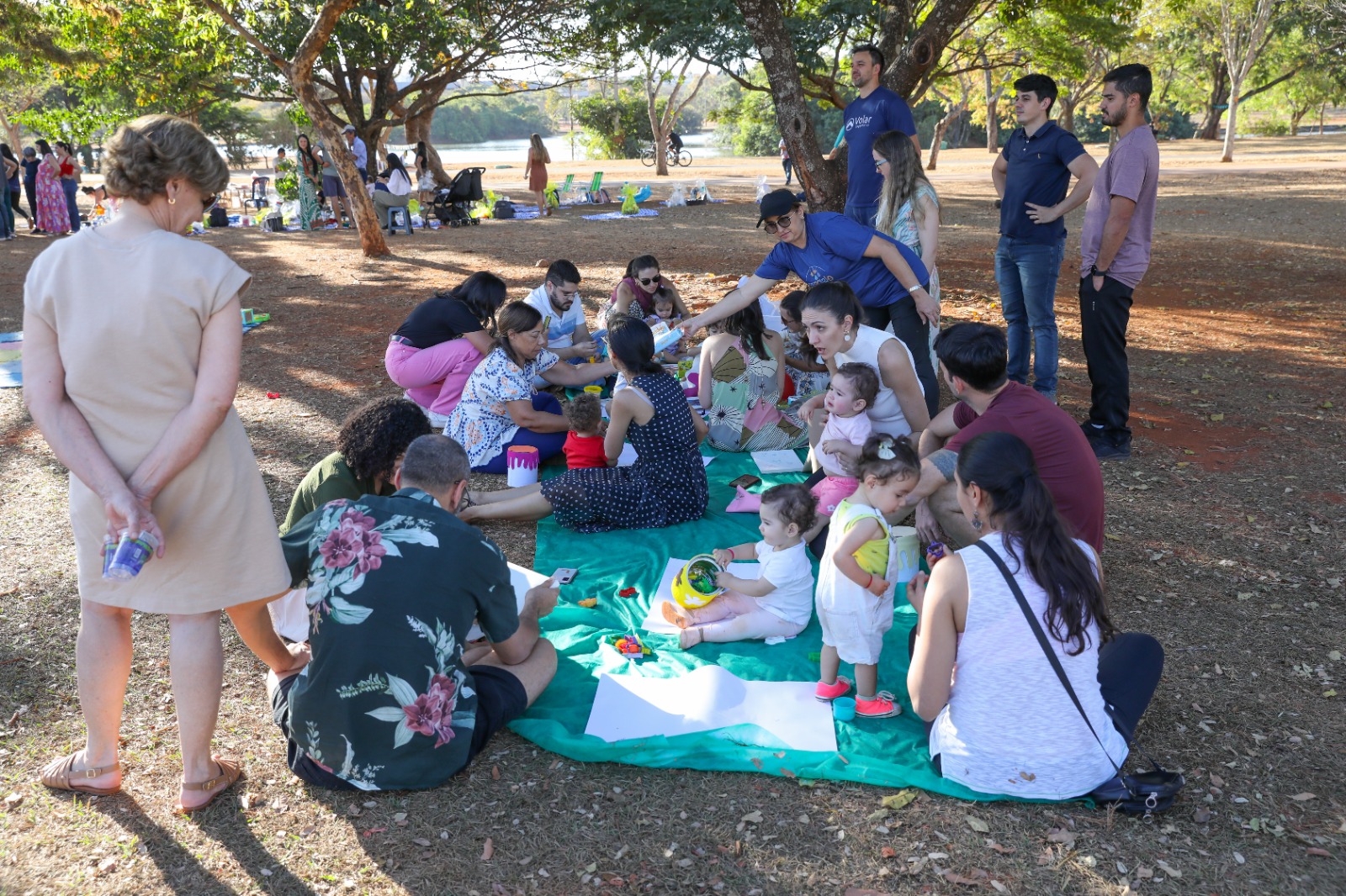 Ação do Berçário Buriti celebra a família no Parque da Cidade