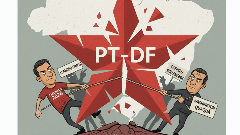 PT-DF enfrenta crise interna para eleição de 2026