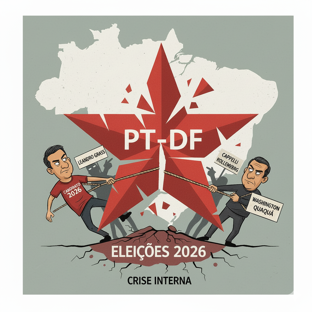 PT-DF enfrenta crise interna para eleição de 2026