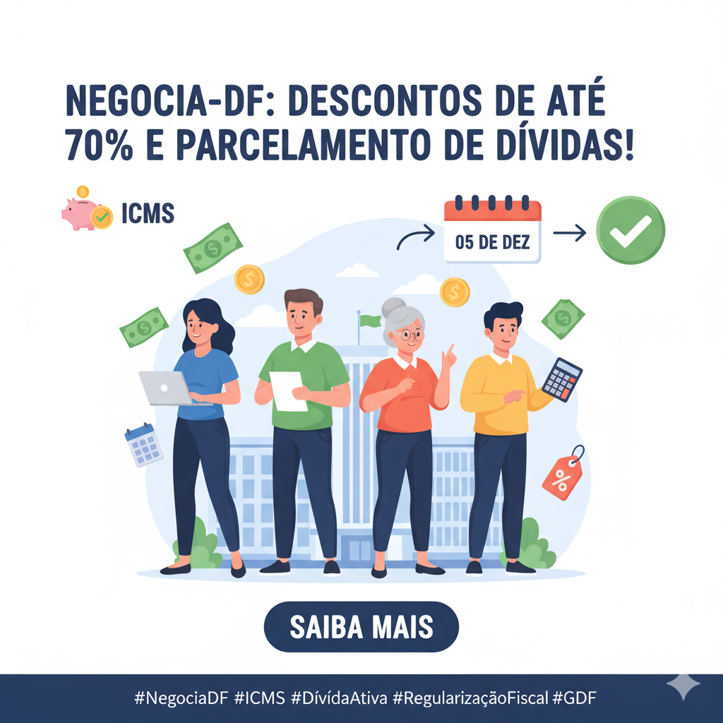 GDF oferece descontos de até 70% e parcelamento de dívidas